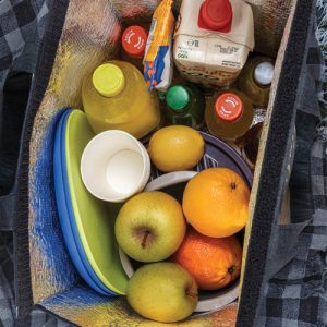 Geniş hacimli siyah elegant termo piknik çantası